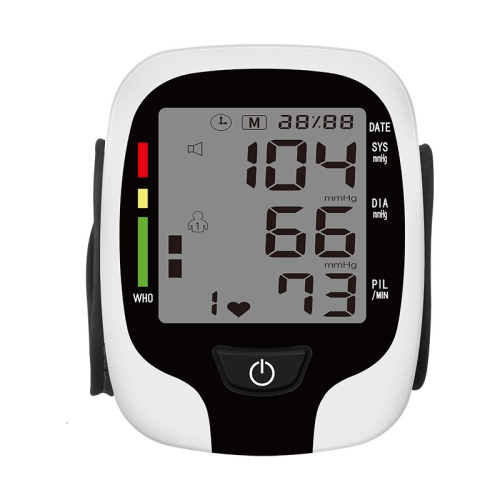 Wrist Type Electronic Blood Pressure Monitor Home Automatic Wrist Type Blood Pressure Measurement, Style: No Voice Announcement(White English)
Wrist Type Electronic Blood Pressure Monitor Home Automatic Wrist Type Blood Pressure Measurement, Style: No Voice Announcement(White English)