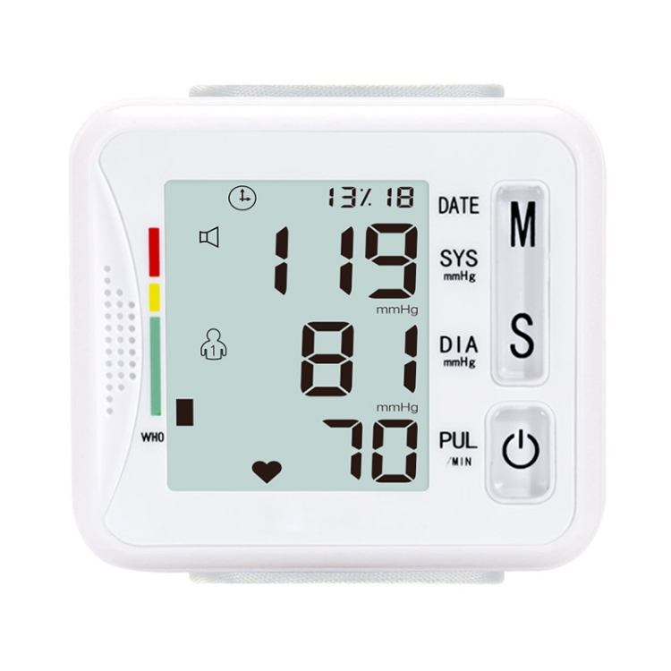 KWL-W01 Home Automatic Smart Wrist Electronic Sphygmomanometer, Style: English Without Voice(White)
KWL-W01 Home Automatic Smart Wrist Electronic Sphygmomanometer, Style: English Without Voice(White)