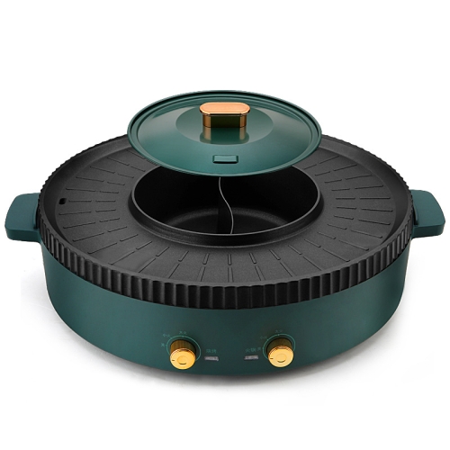 Household Hot Pot Rinse Grilled Dual-Purpose Pot, CN Plug(Small Spruce Green)
Household Hot Pot Rinse Grilled Dual-Purpose Pot, CN Plug(Small Spruce Green)