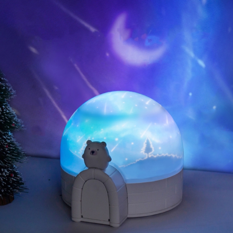 Aurora Igloo Star Projector Lamp 3D Starry Sky LED Night Light USB Powered (Polar Bear )
Aurora Igloo Star Projector Lamp 3D Starry Sky LED Night Light USB Powered (Polar Bear )