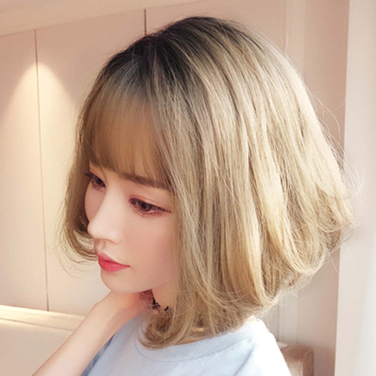 Female Wave Bob Short Hair Realistic Personality Fluffy Head Cover Wig, Colour: Stuffed Green Linen Black Dyed Top 26CM
Female Wave Bob Short Hair Realistic Personality Fluffy Head Cover Wig, Colour: Stuffed Green Linen Black Dyed Top 26CM