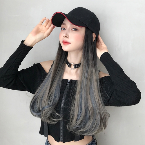 Hat Wig Integrated Gradient Highlighting Long Curly Hair Cap Long Hair Micro-Volume Wig(Gradient Aoki Grey Pick Haze Blue 60CM)
Hat Wig Integrated Gradient Highlighting Long Curly Hair Cap Long Hair Micro-Volume Wig(Gradient Aoki Grey Pick Haze Blue 60CM)