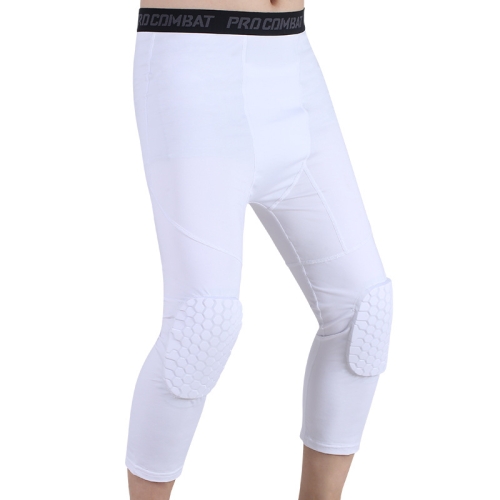 High Elastic Lycra Honeycomb Crash Pants Men Basketball Fitness Seven-tenths Sweatpants, Specification: M(White)
High Elastic Lycra Honeycomb Crash Pants Men Basketball Fitness Seven-tenths Sweatpants, Specification: M(White)