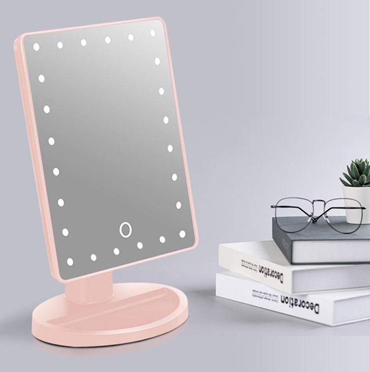 24pcs Light Bead Makeup Mirror Smart Touch Screen Dimming Desktop LED Makeup Mirror Battery(Pink)
24pcs Light Bead Makeup Mirror Smart Touch Screen Dimming Desktop LED Makeup Mirror Battery(Pink)