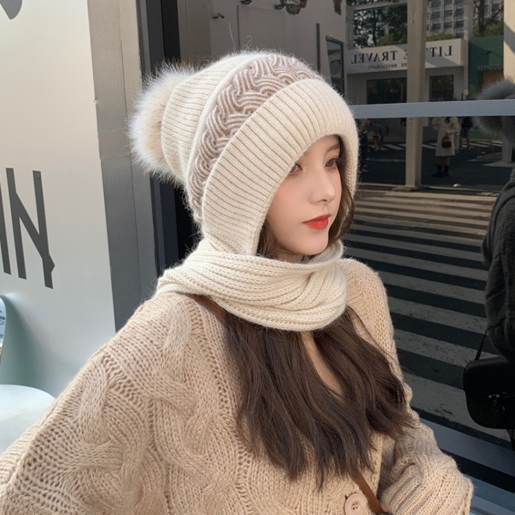 Women Autumn and Winter All-Match Cute Knitting Integrated Woolen Hat Scarf, Size: Free Size(Beige)
Women Autumn and Winter All-Match Cute Knitting Integrated Woolen Hat Scarf, Size: Free Size(Beige)