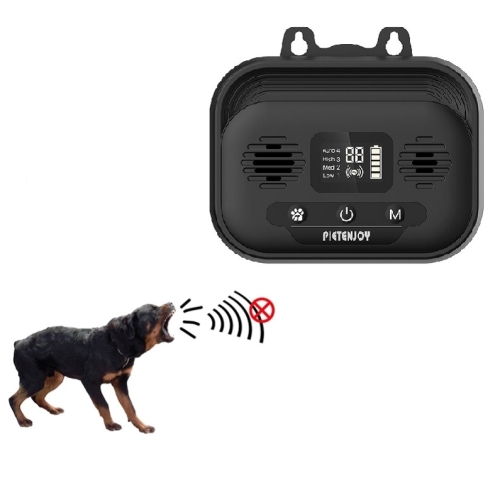 

Pet Products Ultrasonic Bark Stopper Dog Trainer Indoor And Outdoor Dog Repeller, Specification: Black Normal Edition