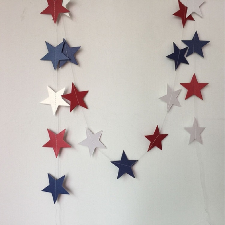 5 PCS Flash Gold Paper String Pull Flower Hanging Ornaments Wedding Party Holiday Decoration, Specification:Length 2m(Pentagram Red White Blue)
5 PCS Flash Gold Paper String Pull Flower Hanging Ornaments Wedding Party Holiday Decoration, Specification:Length 2m(Pentagram Red White Blue)