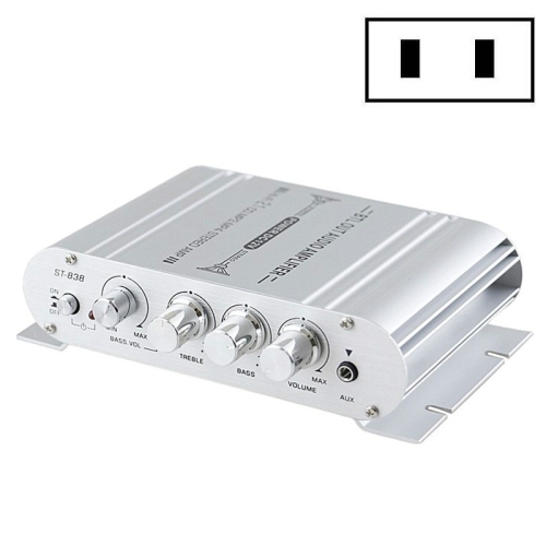 ST-838 Mini Digital Hi-Fi 2.1 Channel Power Amplifier Stereo Bass Audio Player CD MP3 MP4 PC Speaker US Plug
ST-838 Mini Digital Hi-Fi 2.1 Channel Power Amplifier Stereo Bass Audio Player CD MP3 MP4 PC Speaker US Plug