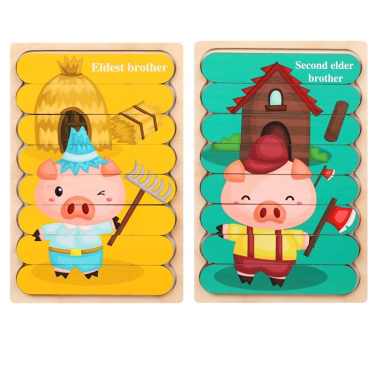 QBT01 Children Double-Sided Wooden Puzzle Bar Puzzle Toy(Pig (Yellow) + Pig (Green))
QBT01 Children Double-Sided Wooden Puzzle Bar Puzzle Toy(Pig (Yellow) + Pig (Green))