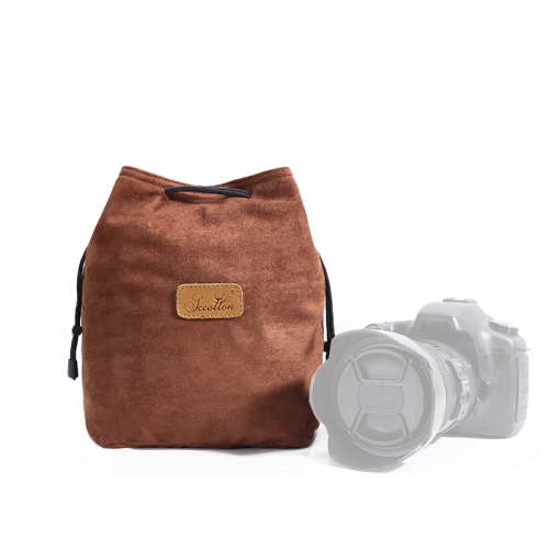 S.C.COTTON Liner Shockproof Digital Protection Portable SLR Lens Bag Micro Single Camera Bag Square Brown L
S.C.COTTON Liner Shockproof Digital Protection Portable SLR Lens Bag Micro Single Camera Bag Square Brown L