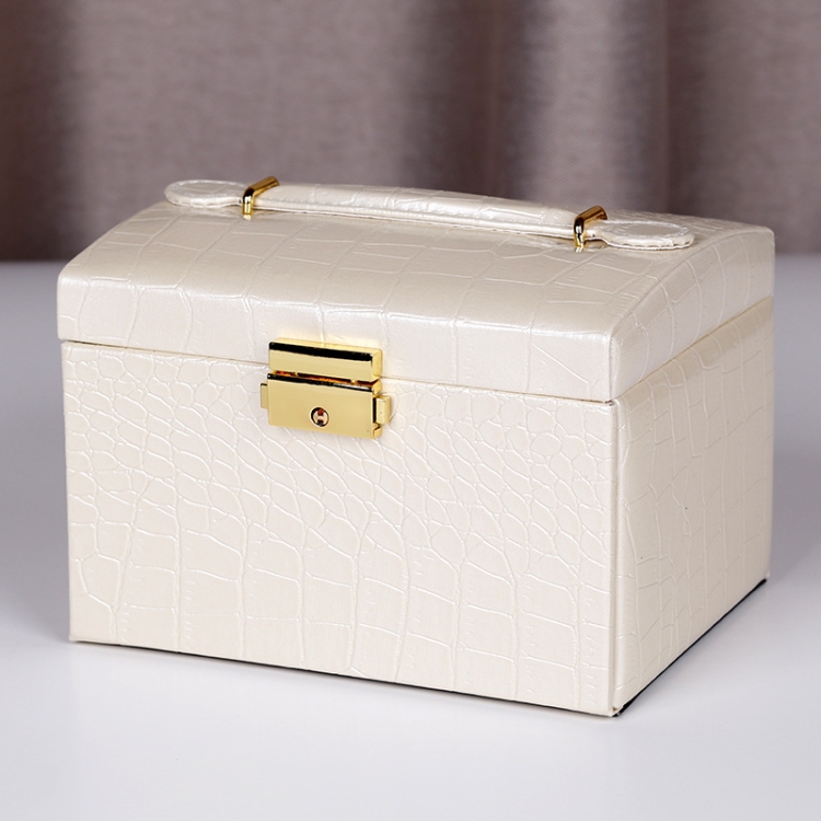 PU Leather Three-Layer Jewelry Box Storage Display Packaging Box, Colour: Crocodile Texture (Beige)
PU Leather Three-Layer Jewelry Box Storage Display Packaging Box, Colour: Crocodile Texture (Beige)