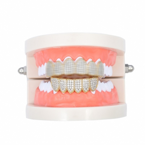 Halloween Accessories Micro-Inlaid Zircon Hip-Hop Braces, Colour: Gold Lower Teeth
Halloween Accessories Micro-Inlaid Zircon Hip-Hop Braces, Colour: Gold Lower Teeth