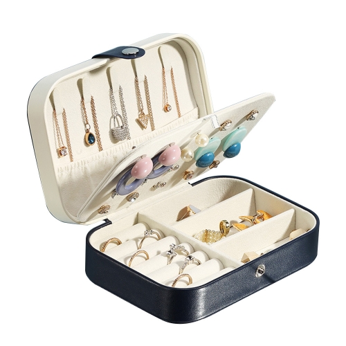Double-Layer Jewelry Storage Box Earrings Ring Portable Flannel Jewelry Box(Blue)
Double-Layer Jewelry Storage Box Earrings Ring Portable Flannel Jewelry Box(Blue)