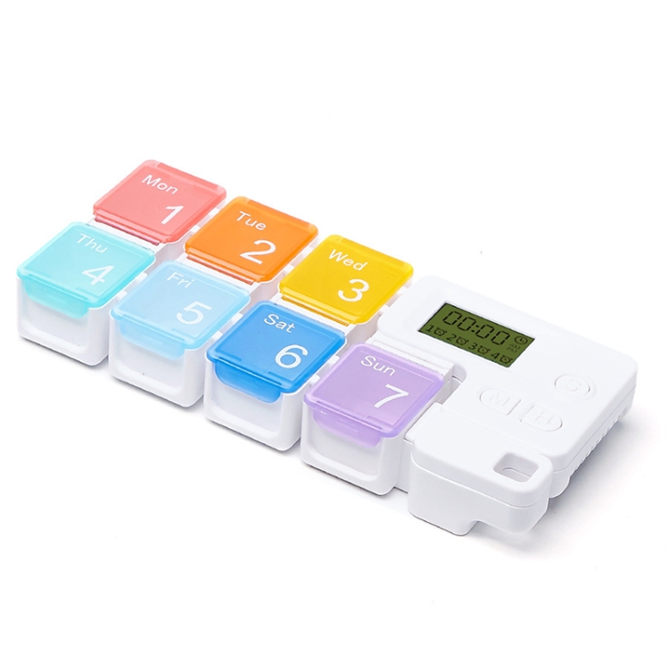 TF-248 7-Cell Smart Timing Reminder Plastic Pill Box Pill Storage Box(Colorful)
TF-248 7-Cell Smart Timing Reminder Plastic Pill Box Pill Storage Box(Colorful)