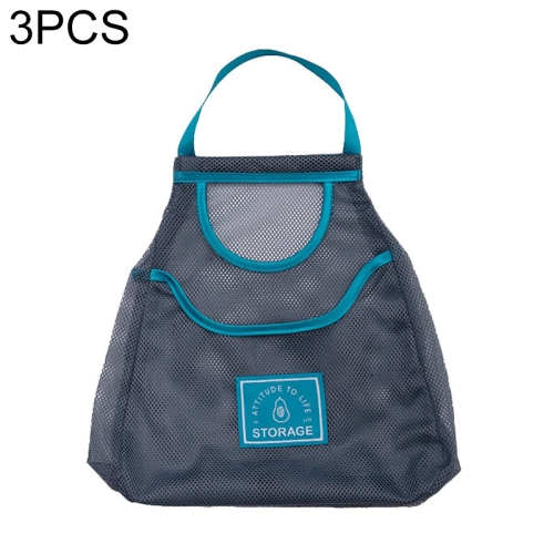3 PCS Multifunctional Mesh Bag Storage Bag Portable And Carryable Hanging Bag For Fruit And Vegetable, Colour: Blue (Medium)
3 PCS Multifunctional Mesh Bag Storage Bag Portable And Carryable Hanging Bag For Fruit And Vegetable, Colour: Blue (Medium)