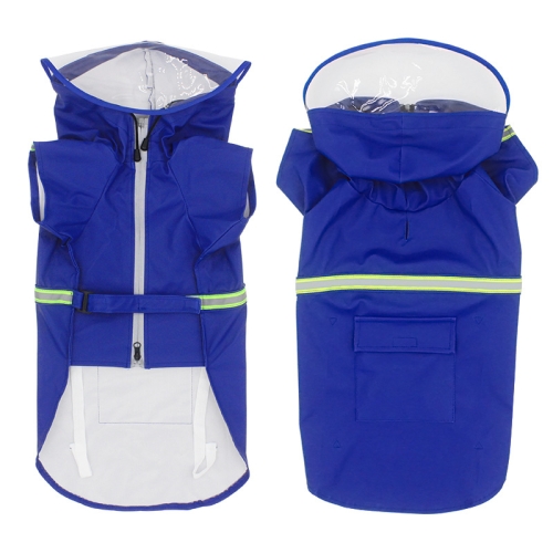 Pet Transparent Hat Raincoat Reflective Waterproof Dog Raincoat, Size: 4XL(Blue)
Pet Transparent Hat Raincoat Reflective Waterproof Dog Raincoat, Size: 4XL(Blue)