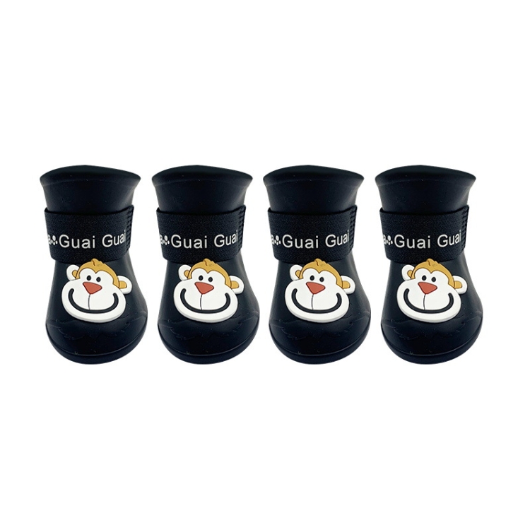 Pet Cartoon Silicone Rain Boots Waterproof Non-Slip Cold-Resistant Dog Shoes, Size: S(Black)
Pet Cartoon Silicone Rain Boots Waterproof Non-Slip Cold-Resistant Dog Shoes, Size: S(Black)