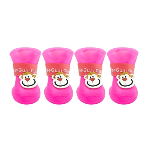 Pet Cartoon Silicone Rain Boots Waterproof Non-Slip Cold-Resistant Dog Shoes, Size: L(Pink)
Pet Cartoon Silicone Rain Boots Waterproof Non-Slip Cold-Resistant Dog Shoes, Size: L(Pink)
