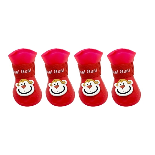 Pet Cartoon Silicone Rain Boots Waterproof Non-Slip Cold-Resistant Dog Shoes, Size: L(Red)
Pet Cartoon Silicone Rain Boots Waterproof Non-Slip Cold-Resistant Dog Shoes, Size: L(Red)
