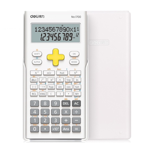 Deli 1700 Scientific Calculator Portable And Cute Student Calculator(White)
Deli 1700 Scientific Calculator Portable And Cute Student Calculator(White)