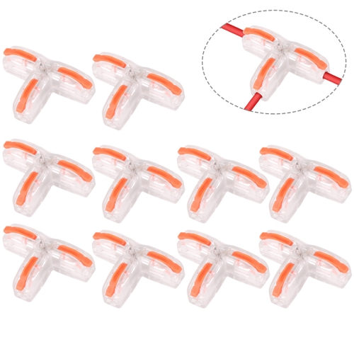 10 PCS T11 Household Universal T-Type Pressure-Free Stripping Quick-Distributing Terminal(T type terminal)
10 PCS T11 Household Universal T-Type Pressure-Free Stripping Quick-Distributing Terminal(T type terminal)