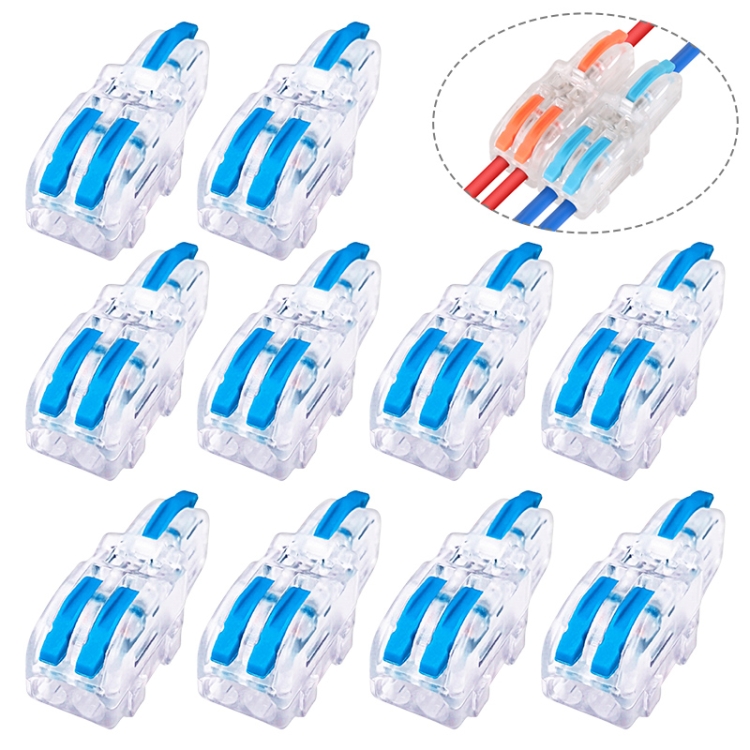 10 PCS Multi-Function Branch Wire Butt Copper Wire Quick Connection Terminal, Model: F12 Blue Handle One in Two Out
10 PCS Multi-Function Branch Wire Butt Copper Wire Quick Connection Terminal, Model: F12 Blue Handle One in Two Out