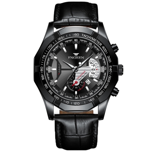 FNGEEN S001 Men Waterproof Watch Non-Mechanical Calendar Watch(Black Leather Black Steel Black Surface)
FNGEEN S001 Men Waterproof Watch Non-Mechanical Calendar Watch(Black Leather Black Steel Black Surface)
