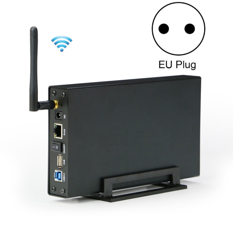 Blueendless 3.5 inch Mobile Hard Disk Box WIFI Wireless NAS Private Cloud Storage( EU Plug)
Blueendless 3.5 inch Mobile Hard Disk Box WIFI Wireless NAS Private Cloud Storage( EU Plug)