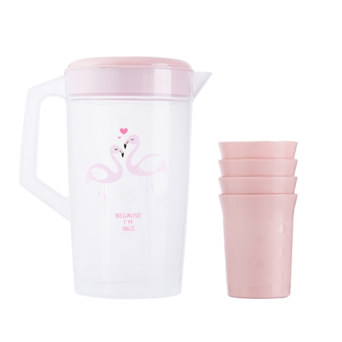 2 Sets Large Capacity Cold Water Bottle With Cup Hotel Household Plastic Cold Water Bottle Set(Pink)
2 Sets Large Capacity Cold Water Bottle With Cup Hotel Household Plastic Cold Water Bottle Set(Pink)
