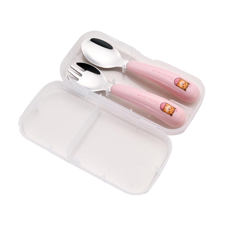 2 Sets Children Cartoon Animal Shape Portable Tableware Stainless Steel Cartoon Spoon Fork Set(Cat Pink)
2 Sets Children Cartoon Animal Shape Portable Tableware Stainless Steel Cartoon Spoon Fork Set(Cat Pink)