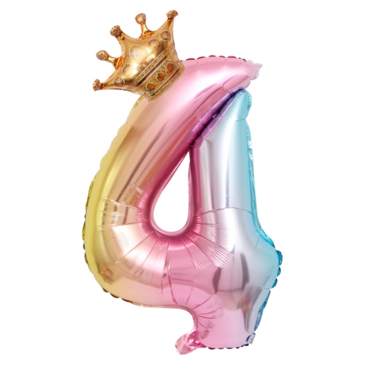 5 PCS 32-Inch Gradient Color Crown Digital Balloon Children Birthday Decoration Film Balloon(Number 4 )
5 PCS 32-Inch Gradient Color Crown Digital Balloon Children Birthday Decoration Film Balloon(Number 4 )
