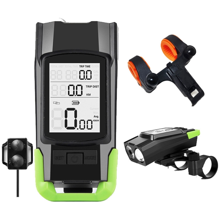 3 In 1 Wireless Bicycle Code Meter Lamp Strong Light Front Light, Colour: Upgrade Floating (Green)
3 In 1 Wireless Bicycle Code Meter Lamp Strong Light Front Light, Colour: Upgrade Floating (Green)