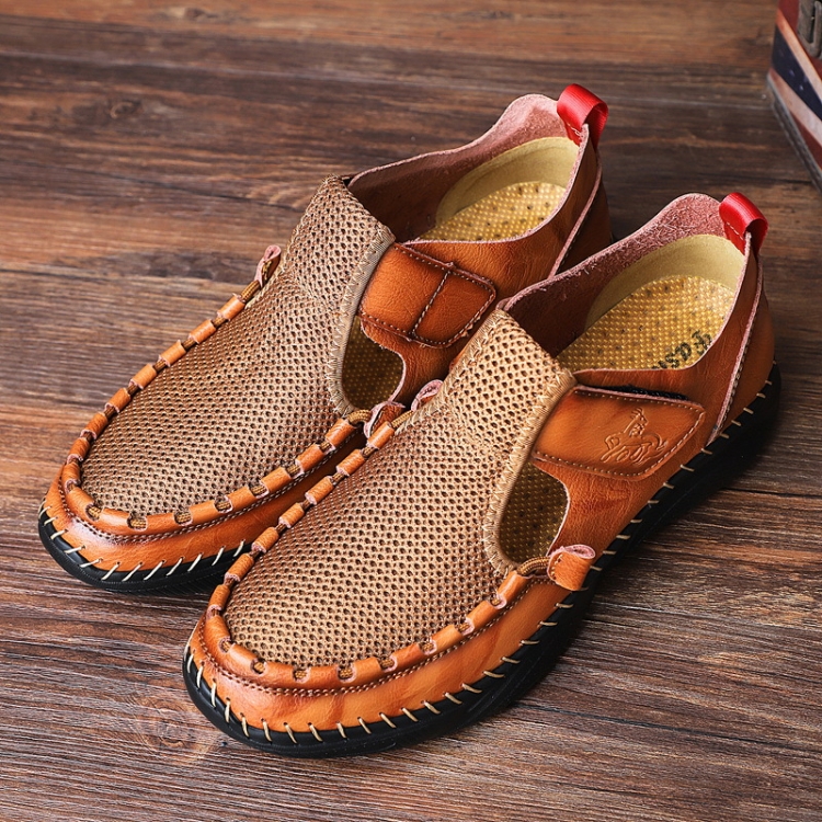 Men Summer Leather Toe Cap Outdoor Sandals Breathable Casual Shoes, Size: 47(Brown)
Men Summer Leather Toe Cap Outdoor Sandals Breathable Casual Shoes, Size: 47(Brown)