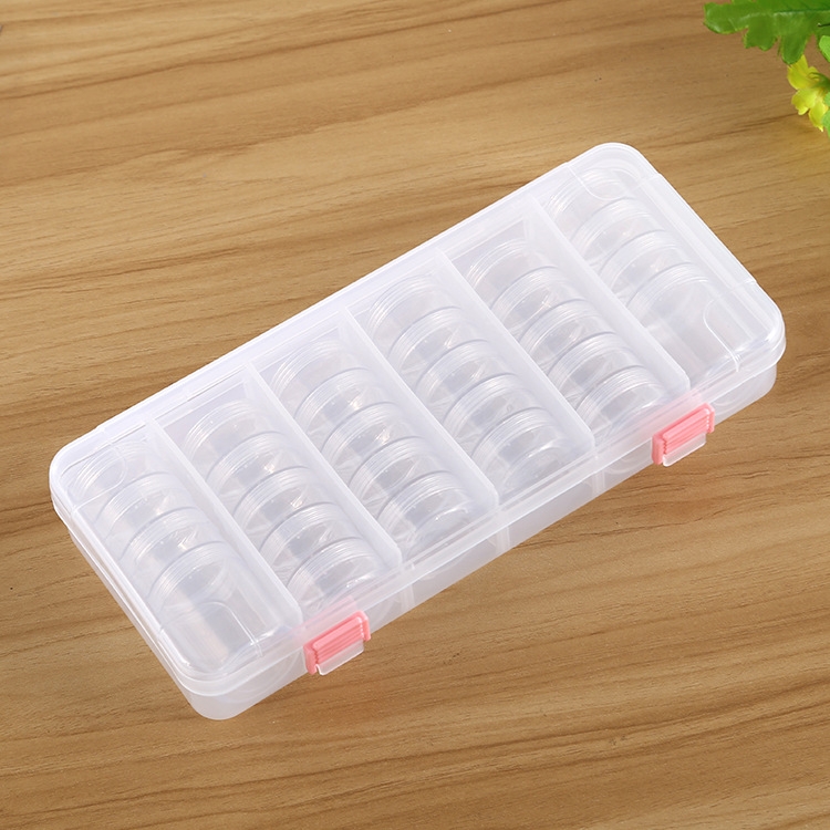 Nail Art Tool Decoration Empty Box Diamond Box Empty Bottle Set 28 Small Round Bottles + 1 Shell
Nail Art Tool Decoration Empty Box Diamond Box Empty Bottle Set 28 Small Round Bottles + 1 Shell