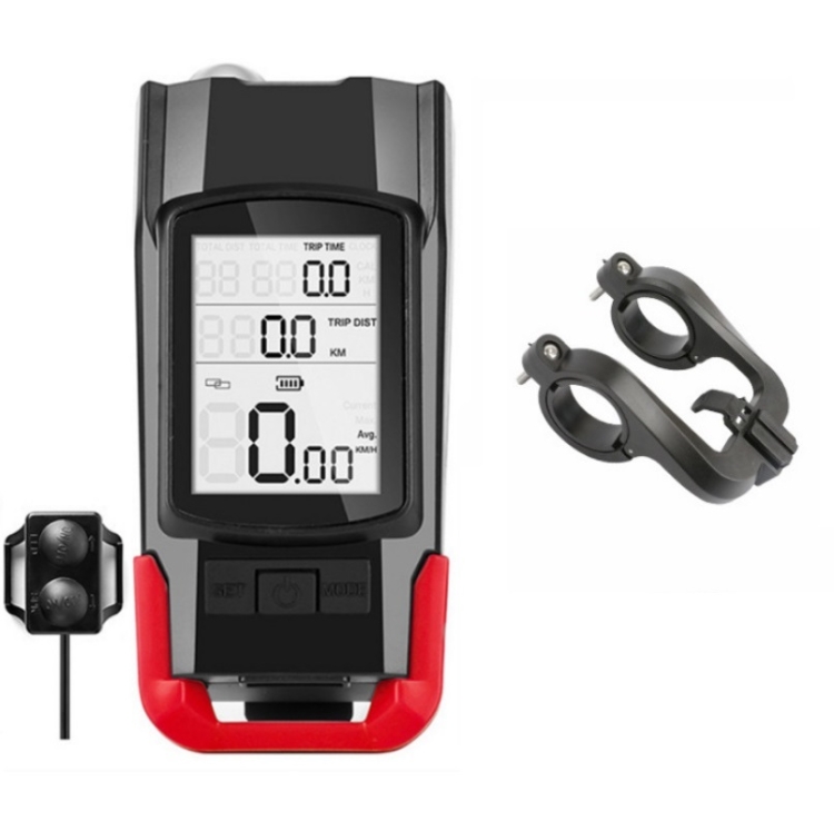 WEST BIKING 3 In 1 Wireless Bicycle Speedometer With Horn & Front Light Upgraded Version (Red)
WEST BIKING 3 In 1 Wireless Bicycle Speedometer With Horn & Front Light Upgraded Version (Red)