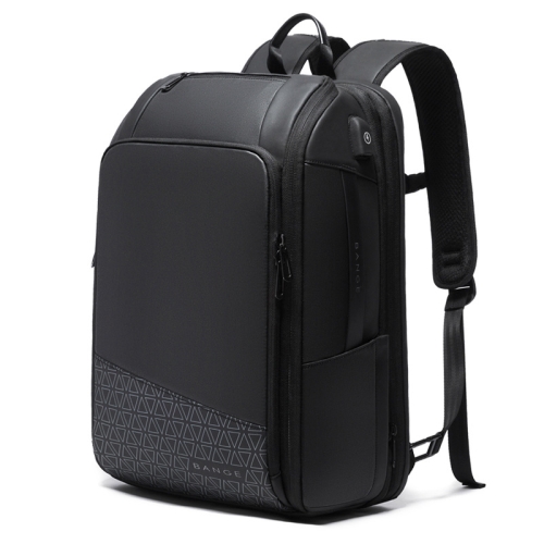 

BANGE BG-22005 Large Capacity Business Waterproof Backpack Travel Oxford Cloth Computer Backpack(Black)