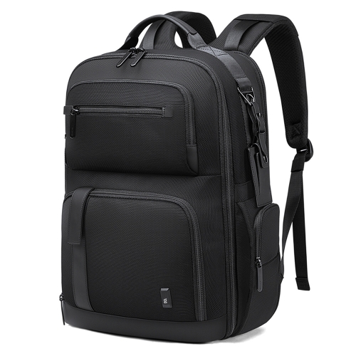 

BANGE BG-G61 Men Large Capacity Business Shoulders Bag Oxford Cloth Waterproof Travel Computer Backpack(Black)