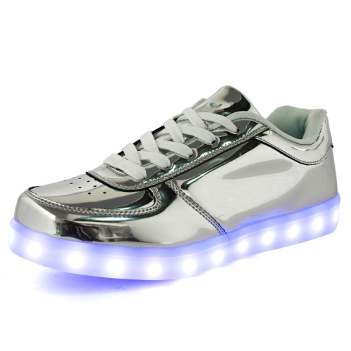 Gold And Silver Colorful Light Shoes LED Light-Up Shoes, Size: 37(Low-cut Silver)
Gold And Silver Colorful Light Shoes LED Light-Up Shoes, Size: 37(Low-cut Silver)