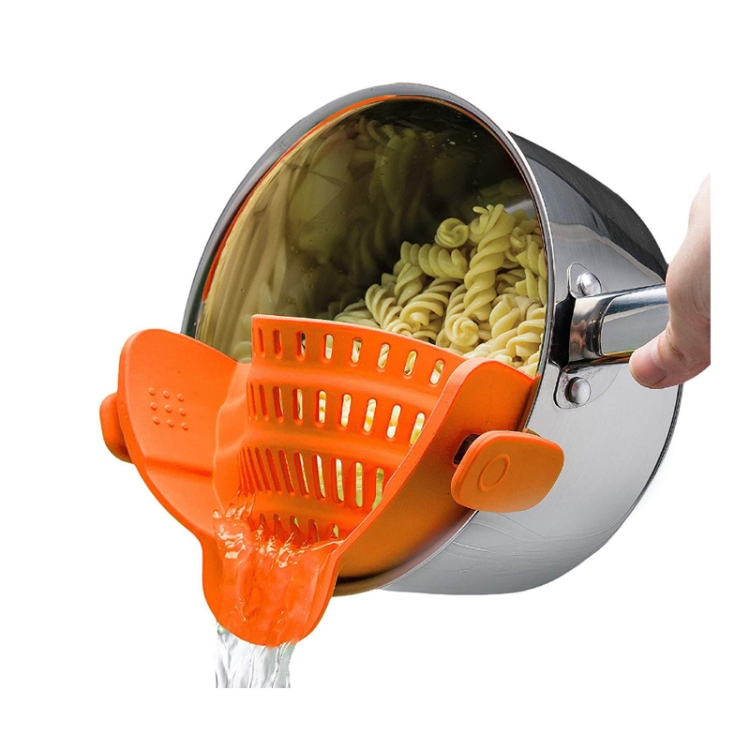 Wide Mouth Silicone Drainer Pot Side Drain To Block Fruit Noodle Strainer(Orange)
Wide Mouth Silicone Drainer Pot Side Drain To Block Fruit Noodle Strainer(Orange)
