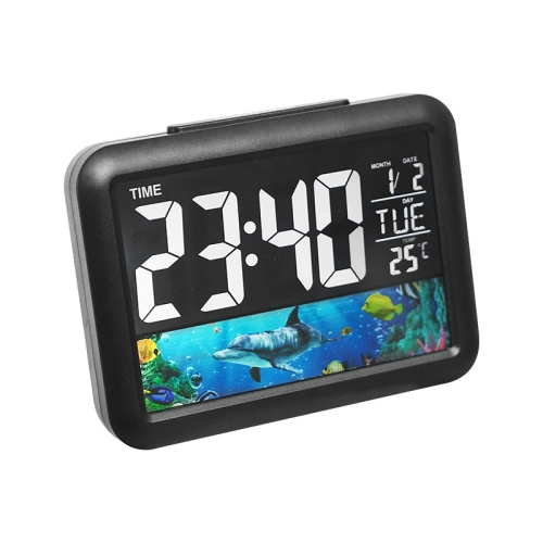 Color Screen Children Electronic Alarm Clock LCD Bedside Alarm Clock(Black Whale)
Color Screen Children Electronic Alarm Clock LCD Bedside Alarm Clock(Black Whale)