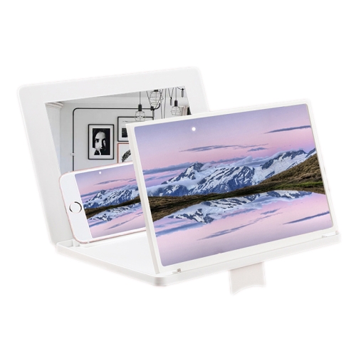 12 Inch 3D HD Mobile Phone Screen Magnifier With Makeup Mirror Desktop Stand(White)
12 Inch 3D HD Mobile Phone Screen Magnifier With Makeup Mirror Desktop Stand(White)