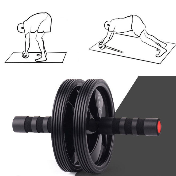 AIMEISHI Wide-Sided Color Abdominal Wheel Indoor Fitness Equipment With NBR Kneeling Pad(Black Double Wheel)
AIMEISHI Wide-Sided Color Abdominal Wheel Indoor Fitness Equipment With NBR Kneeling Pad(Black Double Wheel)