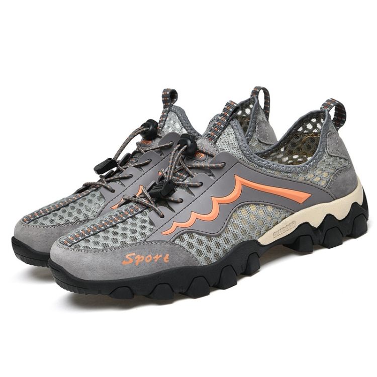 Summer Men Outdoor Breathable Mesh Sports Hiking Shoes Hollow Lazy Shoes, Size: 45(Gray)
Summer Men Outdoor Breathable Mesh Sports Hiking Shoes Hollow Lazy Shoes, Size: 45(Gray)