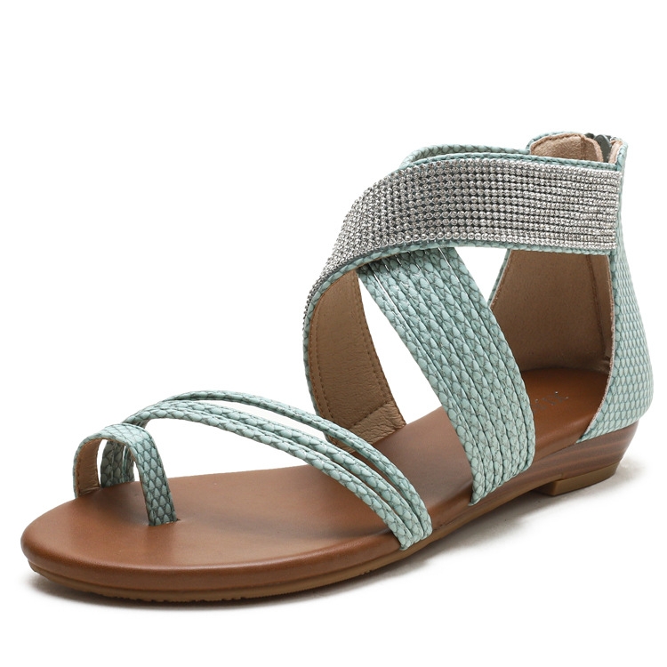 Ladies Summer Sandals Roman Style Shoes Rhinestone Mid Wedge Sandals, Size: 37(Light Green)
Ladies Summer Sandals Roman Style Shoes Rhinestone Mid Wedge Sandals, Size: 37(Light Green)