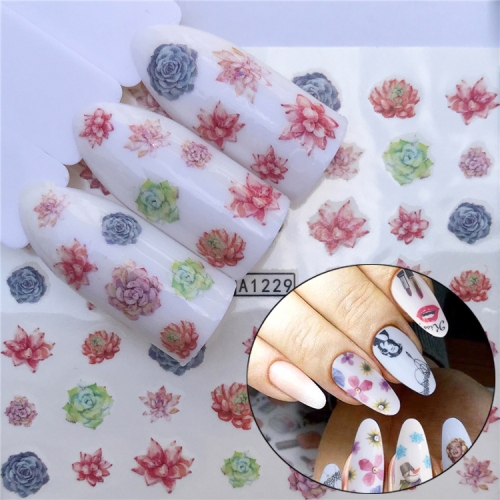 3 PCS Nail Sticker Set Decal Water Transfer Slider Nails Art Decoration, Color:YZWA1229
3 PCS Nail Sticker Set Decal Water Transfer Slider Nails Art Decoration, Color:YZWA1229