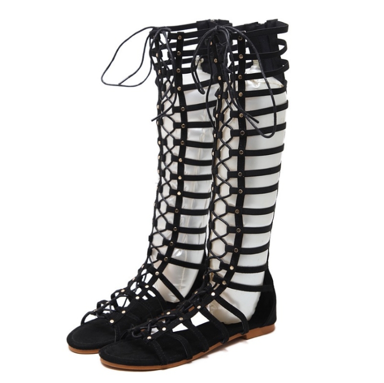 Women Roman Style Sandals Flat Hollow Strap High-Top Sandals, Size: 40(Black)
Women Roman Style Sandals Flat Hollow Strap High-Top Sandals, Size: 40(Black)