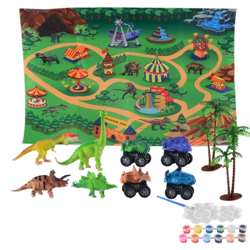 3D Painted Dinosaur Blank Model Toy DIY Watercolor Children Graffiti Dinosaur Map(4 Cars 4 Big Dinosaur)
3D Painted Dinosaur Blank Model Toy DIY Watercolor Children Graffiti Dinosaur Map(4 Cars 4 Big Dinosaur)