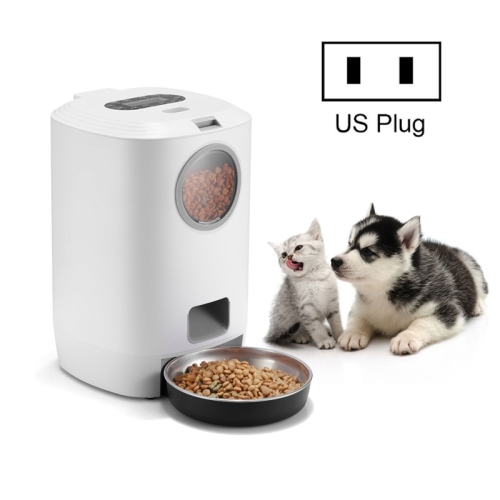 4.5L Smart Pet Cat Dog Bowl Food Automatic Dispenser Feeder With Timer Auto Electronic Feeder With Metal Food Tray, Specification: US Plug
4.5L Smart Pet Cat Dog Bowl Food Automatic Dispenser Feeder With Timer Auto Electronic Feeder With Metal Food Tray, Specification: US Plug