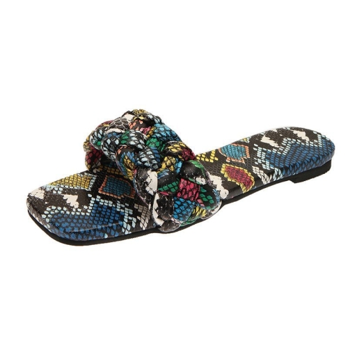 Snake Pattern Outer Slippers Ladies Summer Sandals, Size: 41(5 Colored Srpentine)
Snake Pattern Outer Slippers Ladies Summer Sandals, Size: 41(5 Colored Srpentine)