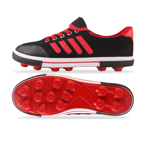 Student Antiskid Football Training Shoes Adult Rubber Spiked Soccer Shoes, Size: 43/265(Black+Red)
Student Antiskid Football Training Shoes Adult Rubber Spiked Soccer Shoes, Size: 43/265(Black+Red)